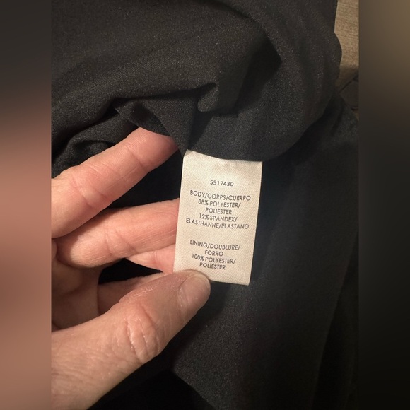 Kay Unger Black Raven Draped Sheath Midi Dress - Picture 8 of 8